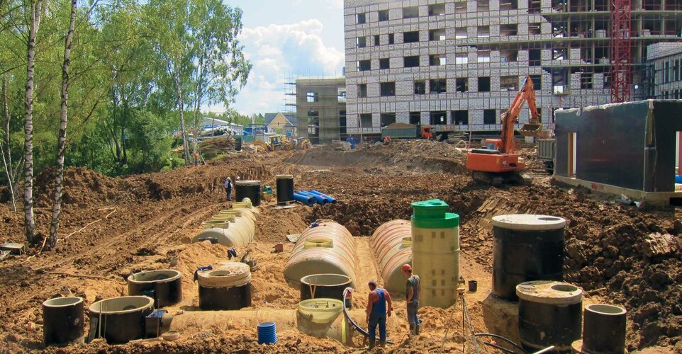 Монтаж очистных сооружений