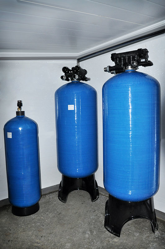 Система обезжелезивания воды с аэрационной колонной до обвязки